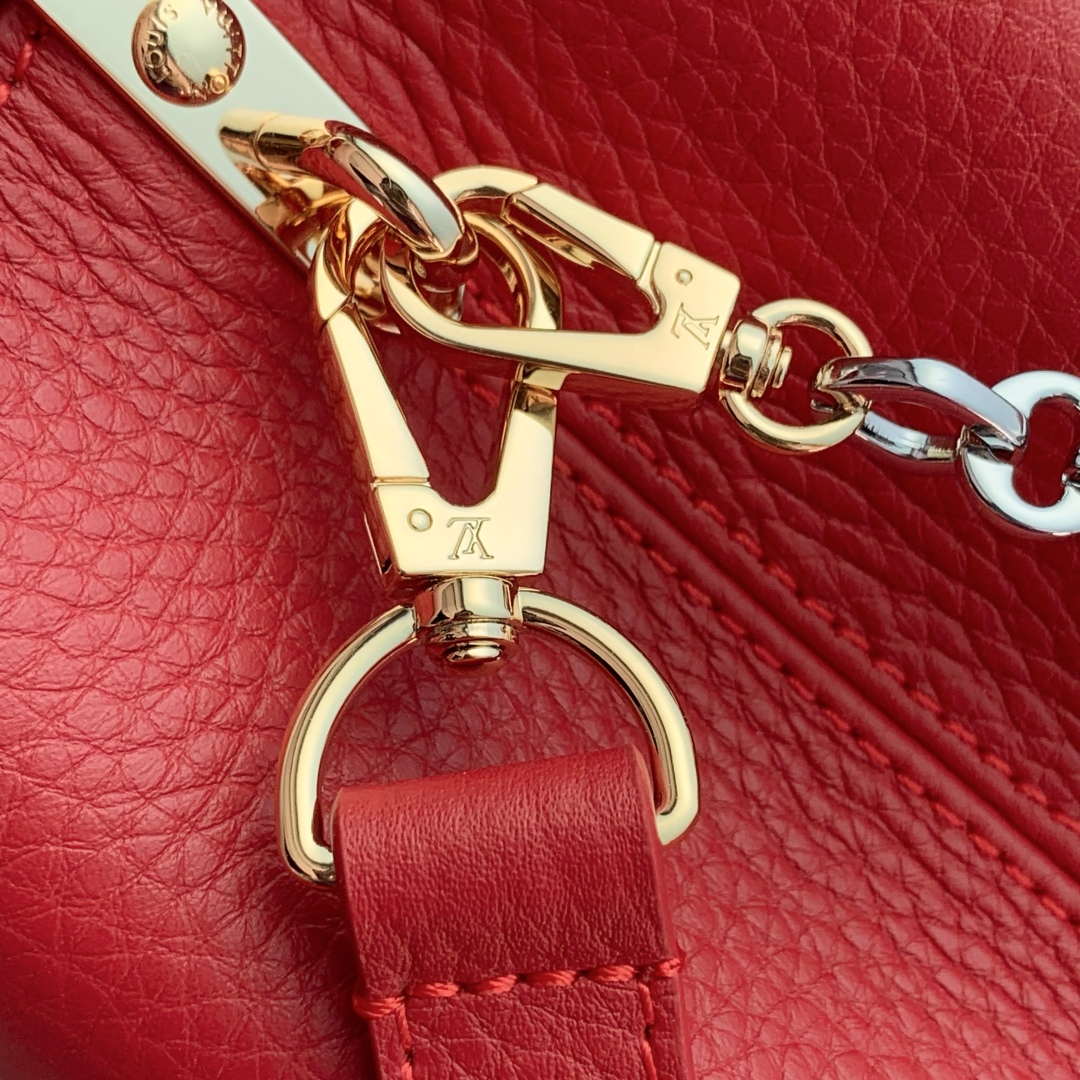 LV M12936 Louis Vuitton Capucines Mini Handbag Red - Image 7