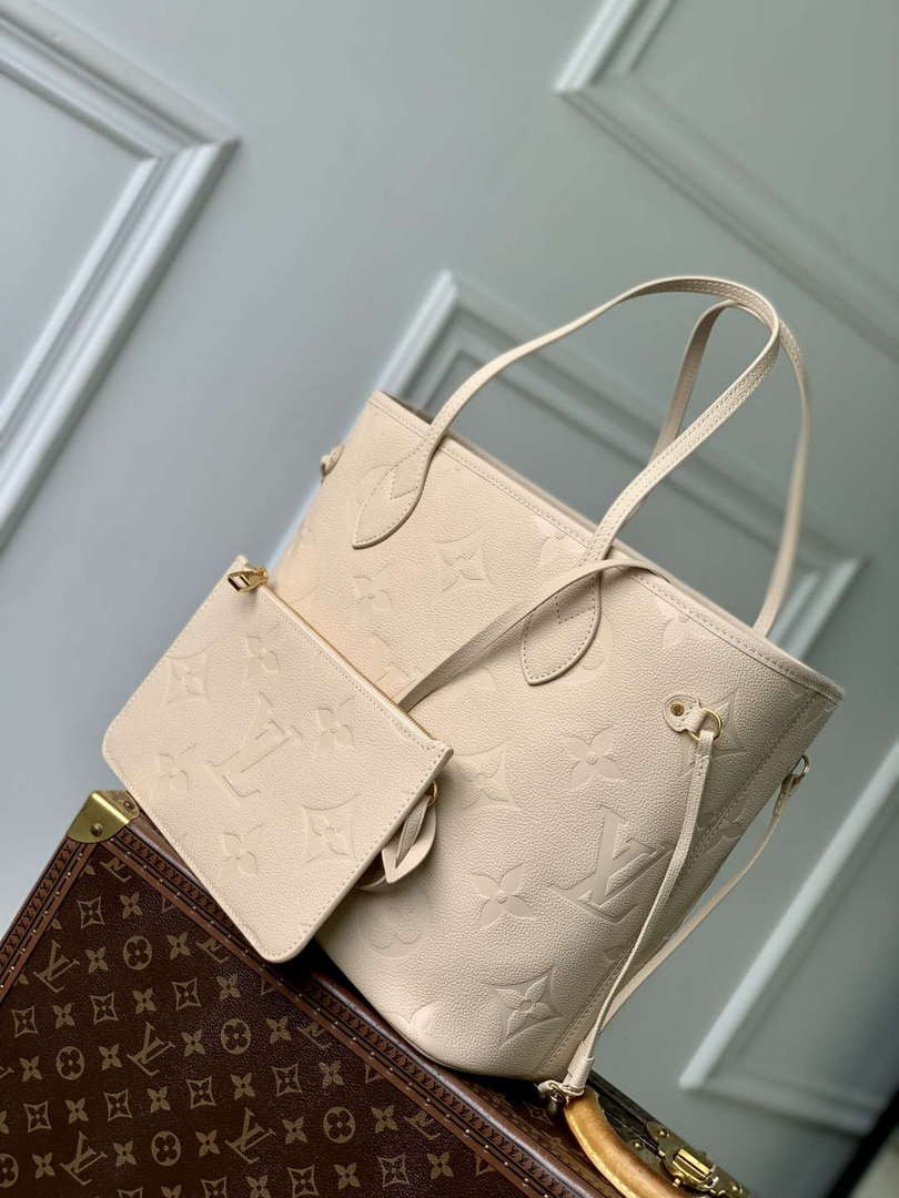 LV M14319 Louis Vuitton Neverfull MM Bag Sand