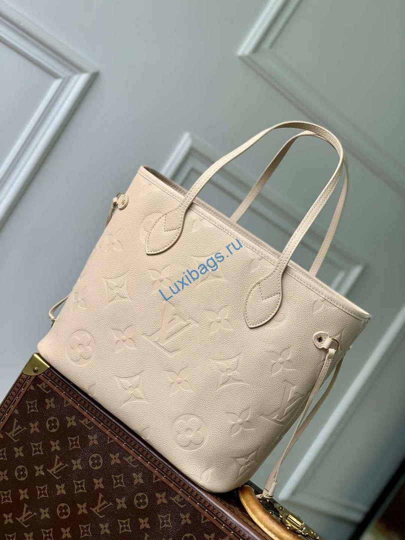LV M14319 Louis Vuitton Neverfull MM Bag Sand - Image 2