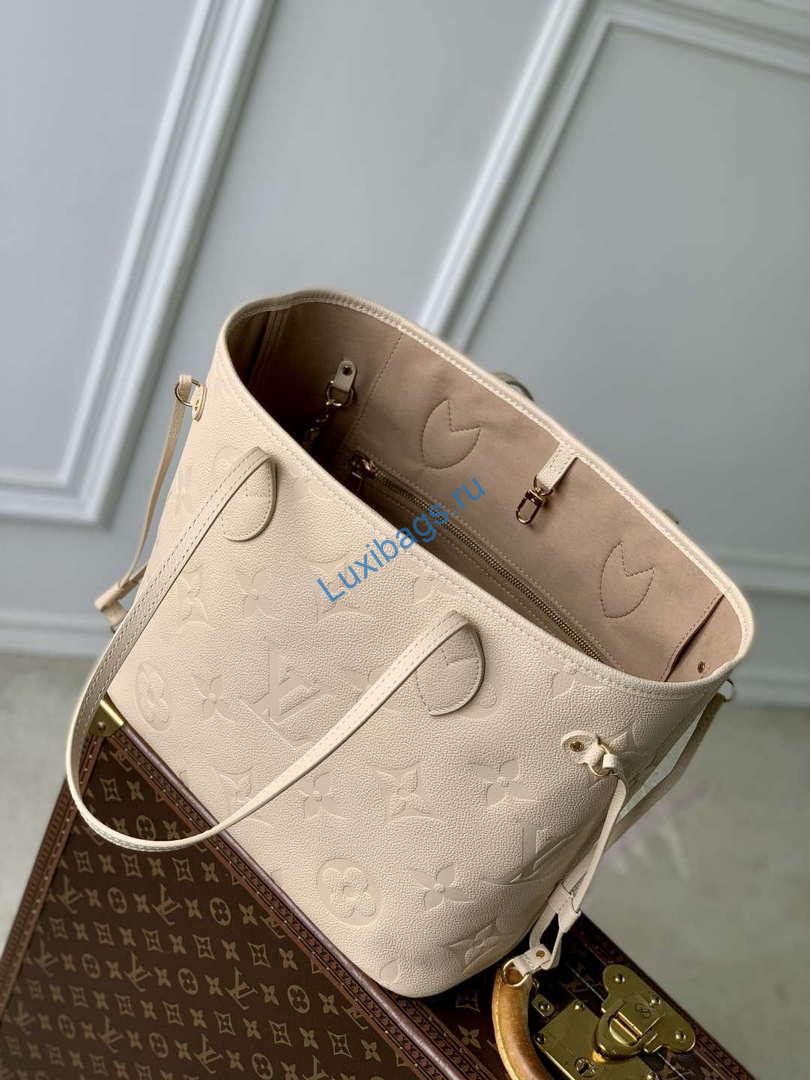 LV M14319 Louis Vuitton Neverfull MM Bag Sand - Image 8