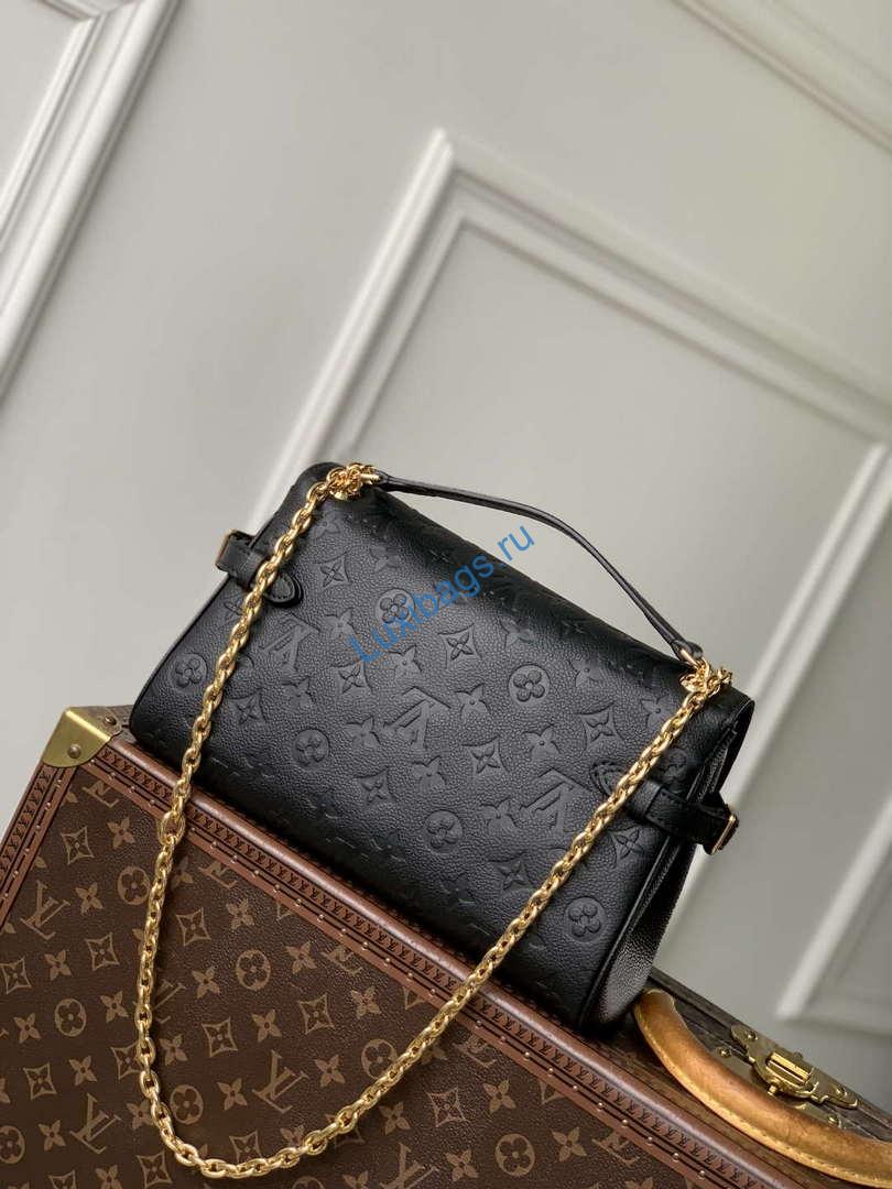 LV M14604 Louis Vuitton Anytime Flap Bag Black - Image 2
