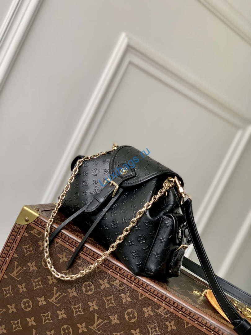 LV M25554 Louis Vuitton Odyssée Handbag Black