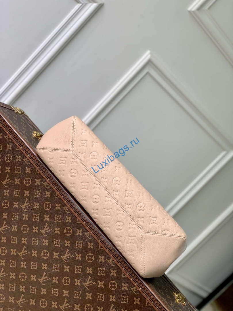 LV M14324 Louis Vuitton Anytime MM Cowhide Leather Bag Sand - Image 3