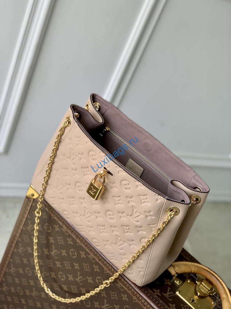LV M14659 Louis Vuitton Anytime PM Cowhide Leather Bag Sand - Image 8