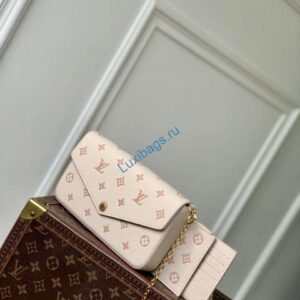 LV M14968 Louis Vuitton Félicie Pochette Bag Bicolor Eden