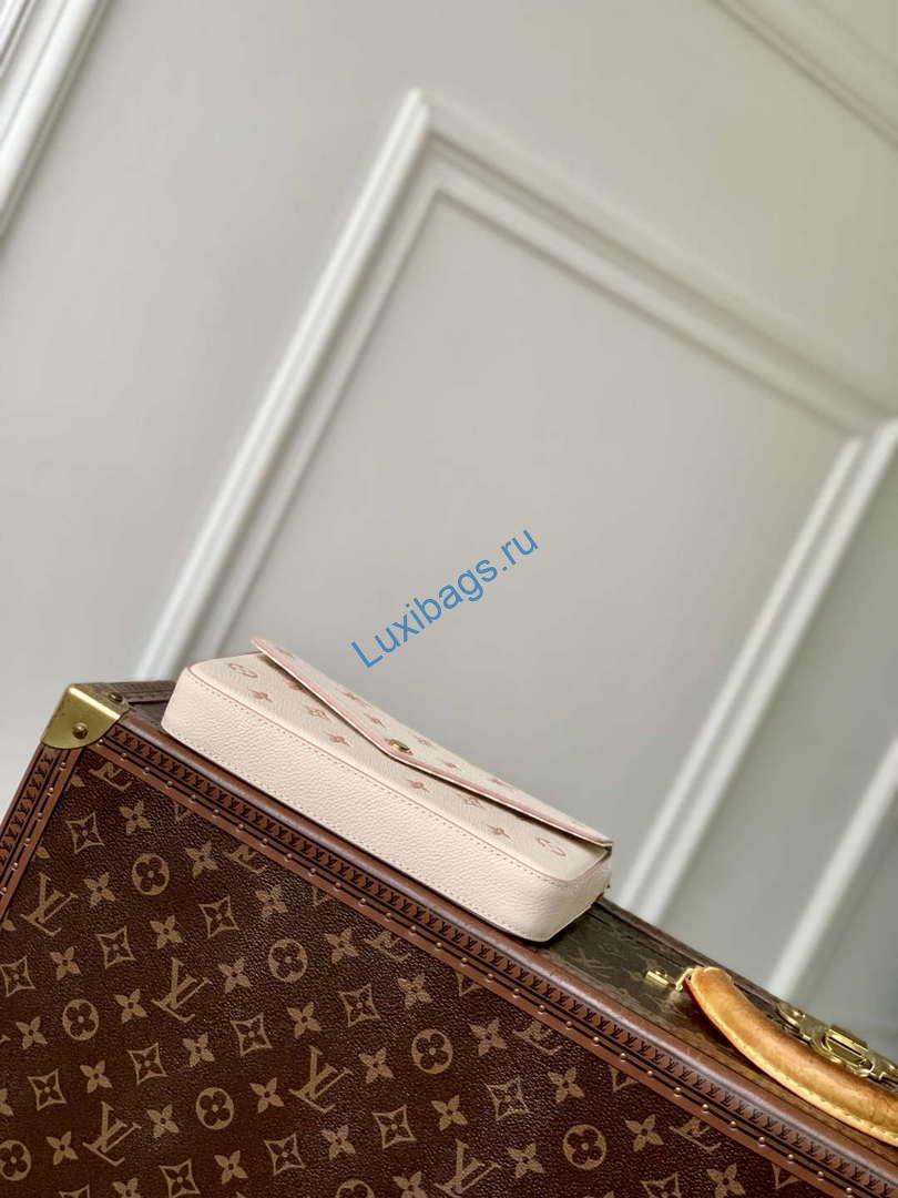 LV M14968 Louis Vuitton Félicie Pochette Bag Bicolor Eden - Image 3