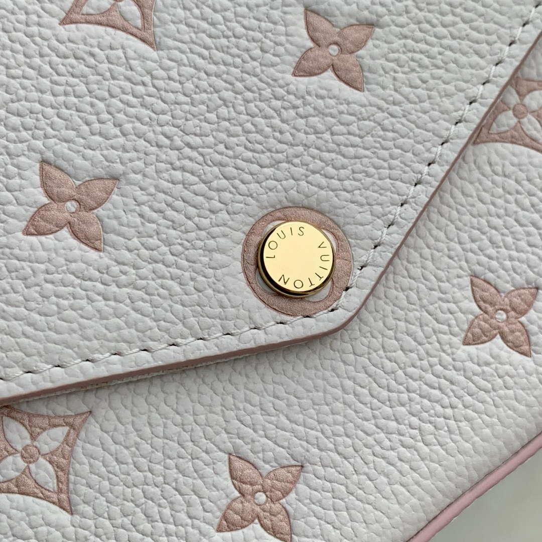 LV M14968 Louis Vuitton Félicie Pochette Bag Bicolor Eden - Image 4