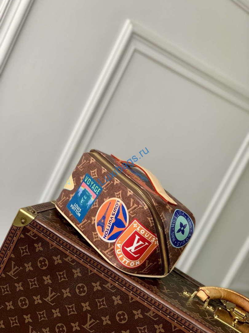 LV M14744 Louis Vuitton Toiletry Bag 2 Compartments Monogram