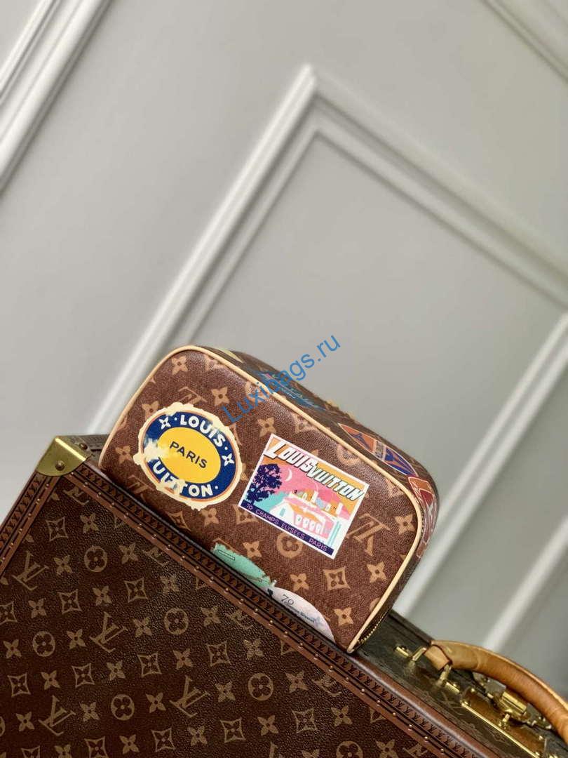 LV M14744 Louis Vuitton Toiletry Bag 2 Compartments Monogram - Image 3