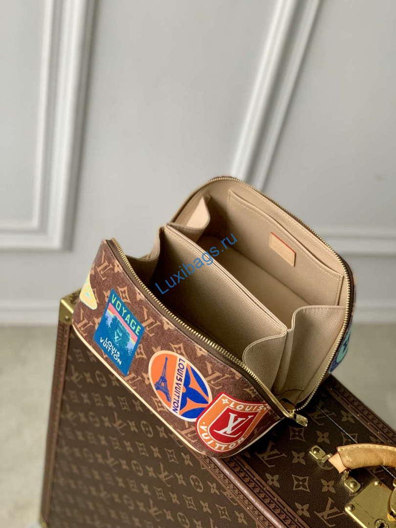 LV M14744 Louis Vuitton Toiletry Bag 2 Compartments Monogram - Image 8