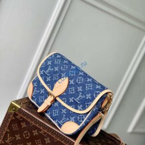 LV M13070 Louis Vuitton Diane Handbag Denim Blue
