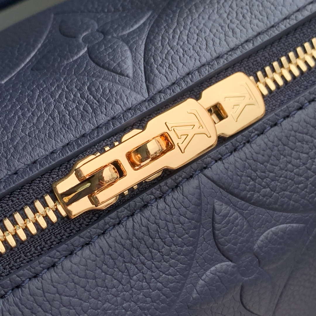 LV M58953 Louis Vuitton Speedy Bandouliere 20 Handbag Dark Blue - Image 4