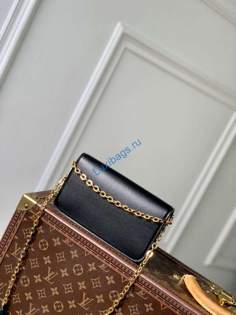 LV M14564 Louis Vuitton Wallet On Chain LV Bloom Bag Black - Image 2