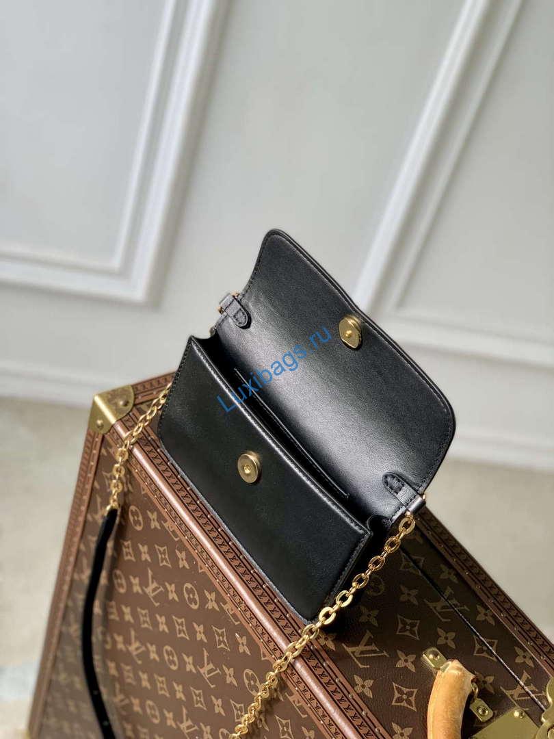 LV M14564 Louis Vuitton Wallet On Chain LV Bloom Bag Black - Image 8