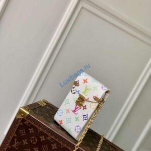LV M14098 Louis Vuitton LV X TM Phone Pouch Métis White
