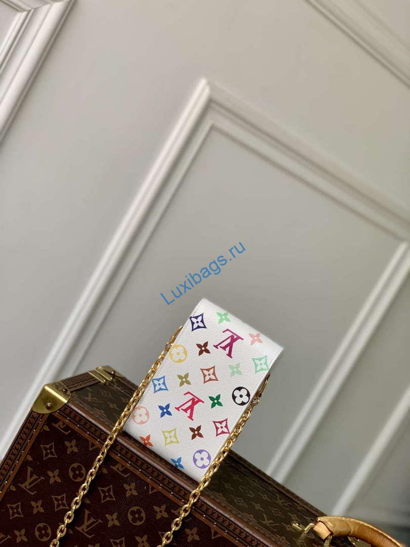 LV M14098 Louis Vuitton LV X TM Phone Pouch Métis White - Image 2