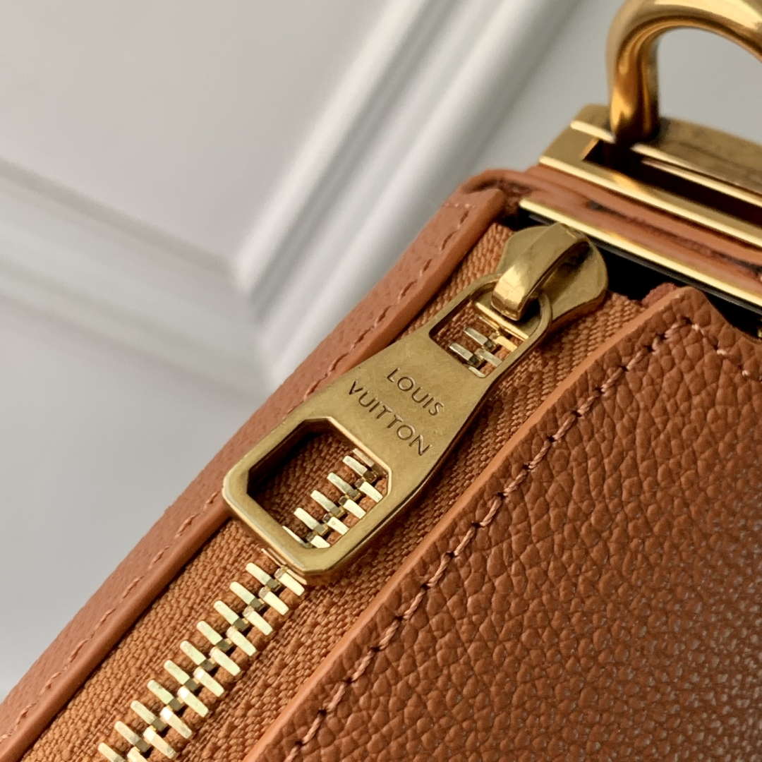 LV M14642 Louis Vuitton Low Key Cookie MM Bag Cognac - Image 5