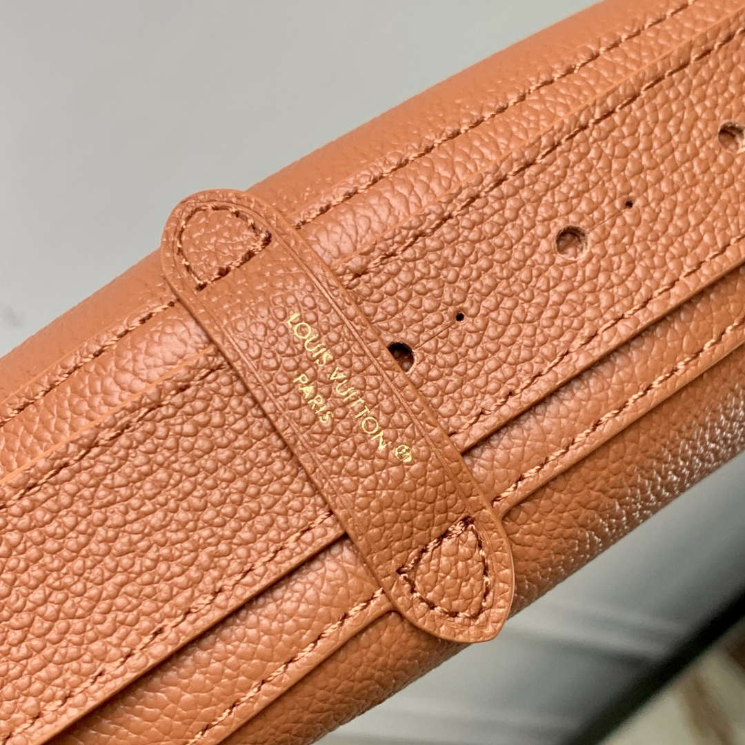 LV M14642 Louis Vuitton Low Key Cookie MM Bag Cognac - Image 6