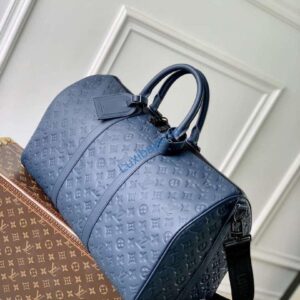 LV M14840 Louis Vuitton Keepall Bandoulière 50 Bag Navy Blue