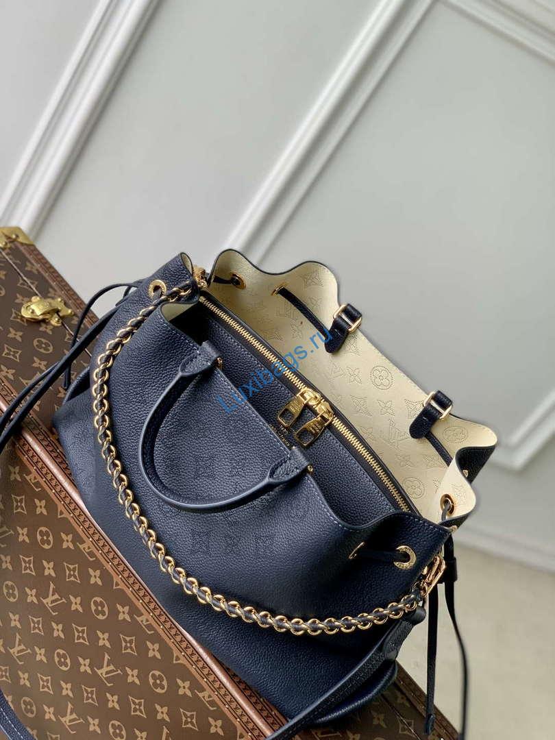 LV M14316 Louis Vuitton Bella Tote Bag Navy Blue - Image 8