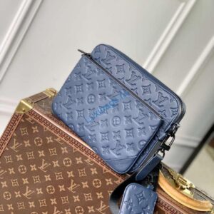 LV M14785 Louis Vuitton Trio Messenger Bag Navy Blue