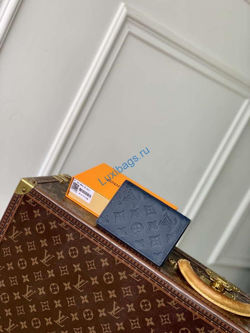 LV M14792 Louis Vuitton Passport Cover Navy Blue
