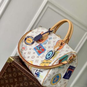 LV M14587 Louis Vuitton Speedy Soft 30 Bag Monogram Dune