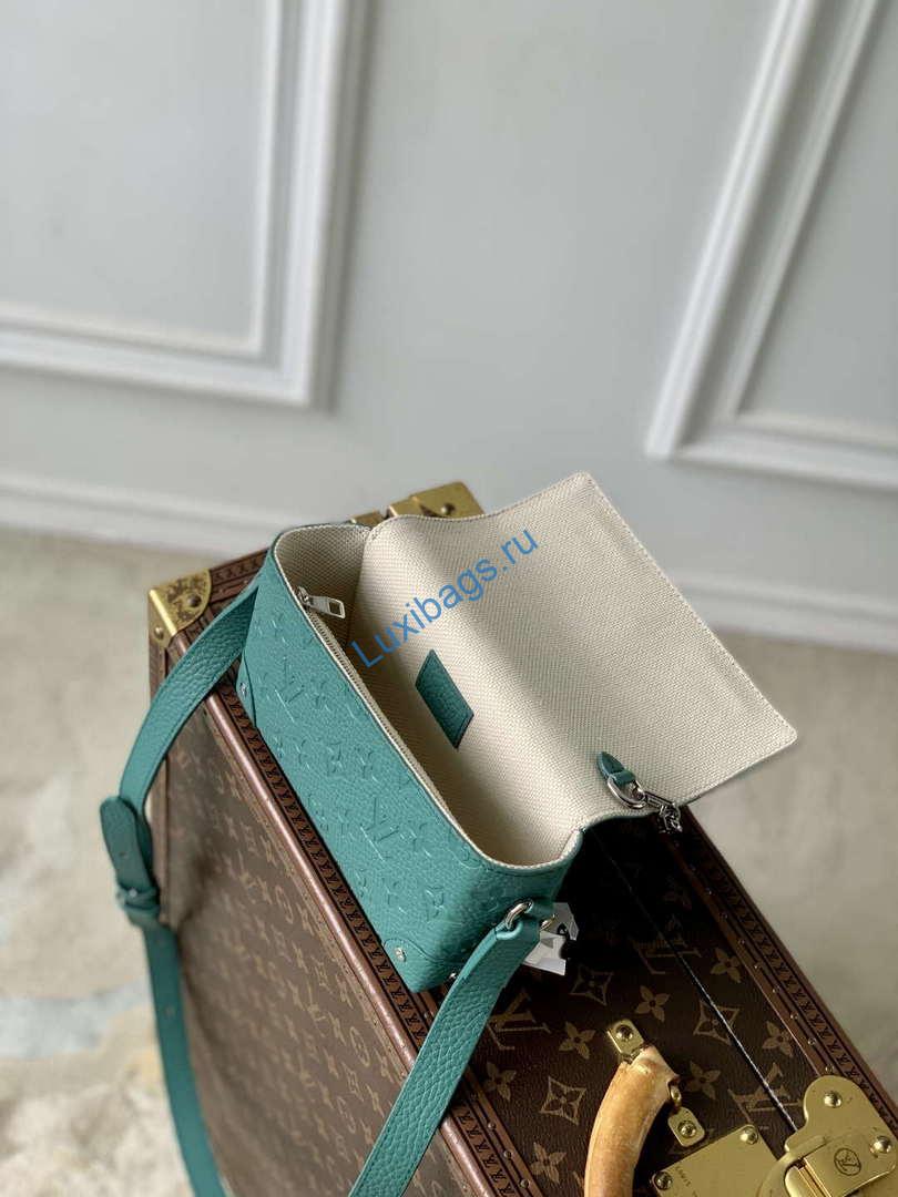 LV M13889 Louis Vuitton Steamer Wearable Wallet Misty Lake Green - Image 8