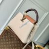 LV M12956 Louis Vuitton Capucines BB Bag Taurillon Leather Galet Gray