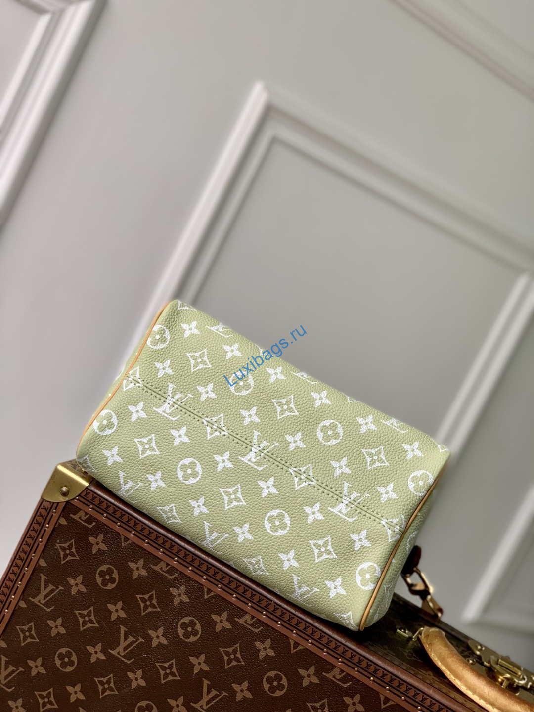 LV M24443 Louis Vuitton Speedy P9 Bandoulière 25 Bag Fruit Green Leather - Image 3