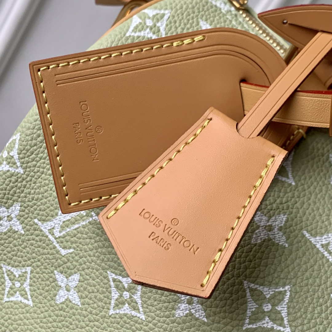 LV M24443 Louis Vuitton Speedy P9 Bandoulière 25 Bag Fruit Green Leather - Image 4