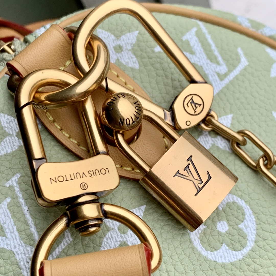 LV M24443 Louis Vuitton Speedy P9 Bandoulière 25 Bag Fruit Green Leather - Image 5