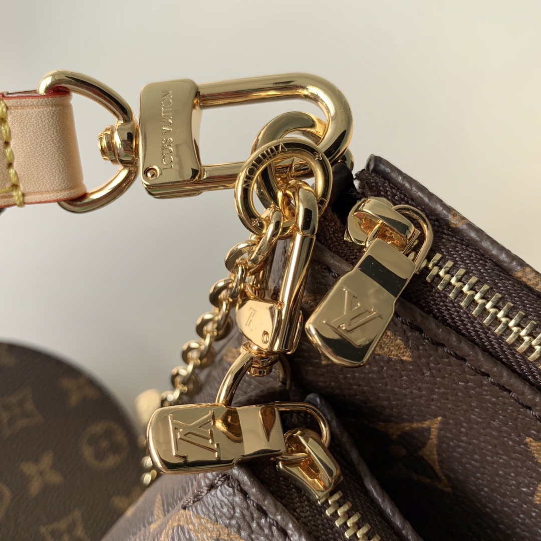 LV M44813 Louis Vuitton M44823 Multi Pochette Accessoires Bag Light Green - Image 8