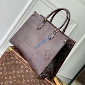 LV M12967 Louis Vuitton OnTheGo MM Handbag Chocolate Brown