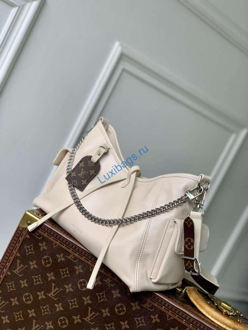 LV M12919 Louis Vuitton CarryAll Cargo Vibe PM Bag Vanilla