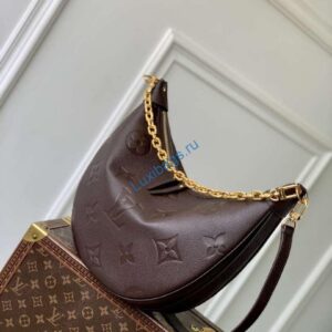LV M14042 Louis Vuitton Loop Hobo Bag Chocolate Brown