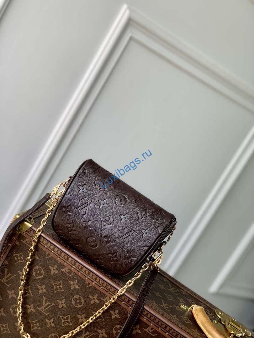 LV M13827 Louis Vuitton Mini Bumbag Chocolate Brown - Image 2