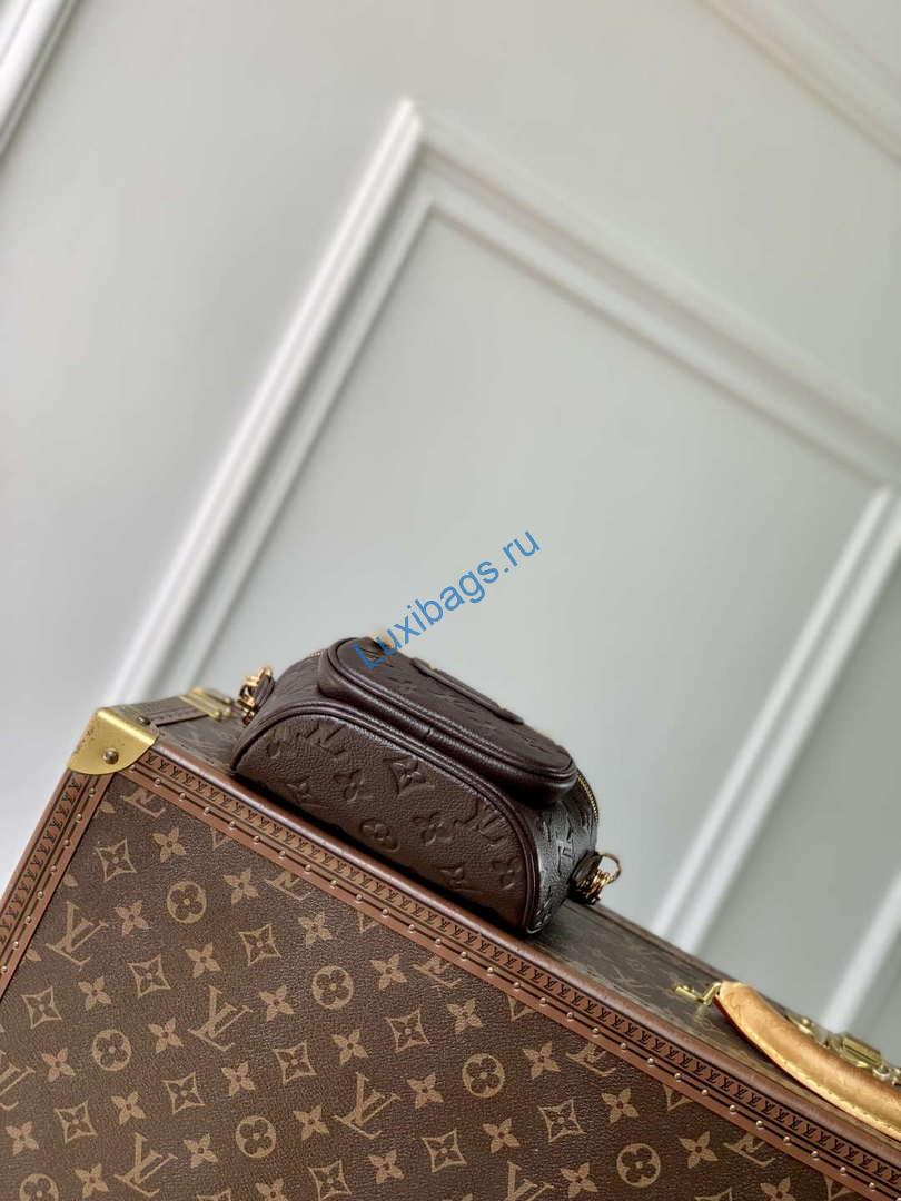 LV M13827 Louis Vuitton Mini Bumbag Chocolate Brown - Image 3