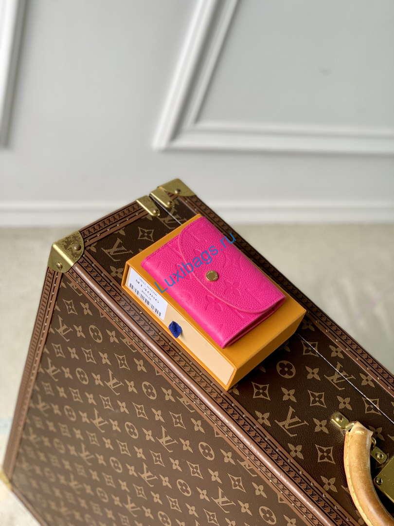 LV M14086 Louis Vuitton LV X TM Rosalie Coin Purse Rose Red - Image 2