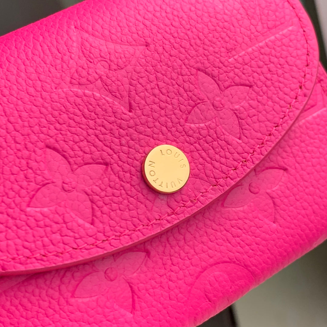 LV M14086 Louis Vuitton LV X TM Rosalie Coin Purse Rose Red - Image 3