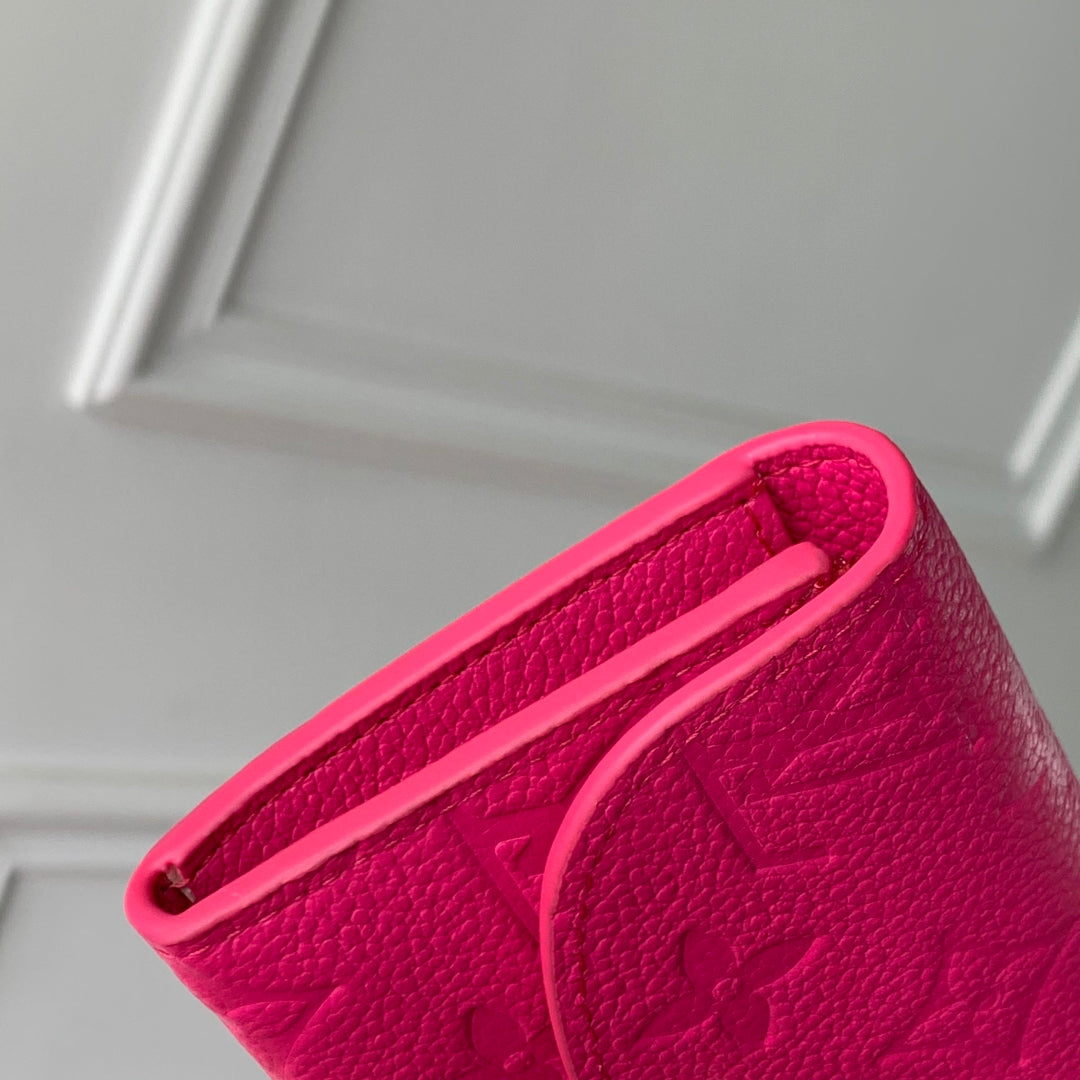 LV M14086 Louis Vuitton LV X TM Rosalie Coin Purse Rose Red - Image 5