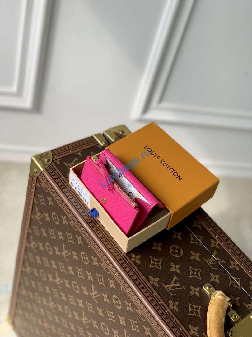 LV M14086 Louis Vuitton LV X TM Rosalie Coin Purse Rose Red - Image 8
