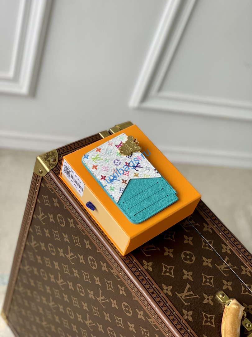 LV M14171 Louis Vuitton LV X TM Romy Card Holder Blue - Image 2