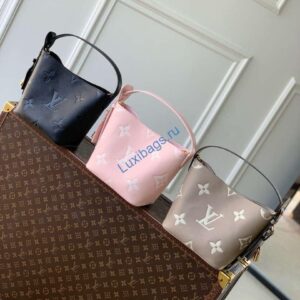 LV M13480 Louis Vuitton All In BB Bag Monogram Empreinte Leather Black