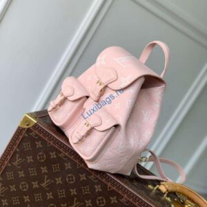LV M12987 Louis Vuitton Backup Bicolor Monogram Empreinte Leather Pink