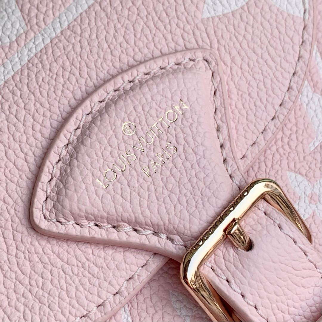 LV M12987 Louis Vuitton Backup Bicolor Monogram Empreinte Leather Pink - Image 4