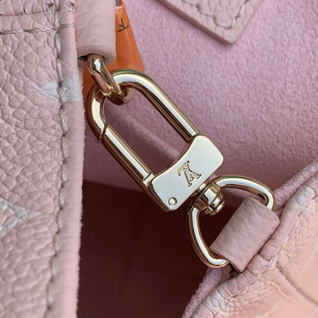 LV M12987 Louis Vuitton Backup Bicolor Monogram Empreinte Leather Pink - Image 5