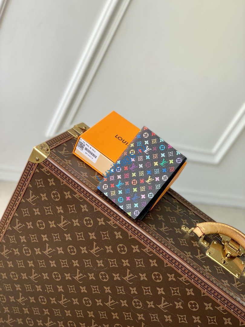LV M13414 Louis Vuitton LV X TM Passport Cover Multicolored Black - Image 2