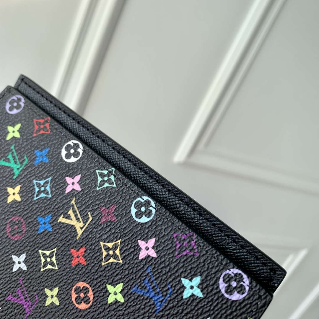 LV M13414 Louis Vuitton LV X TM Passport Cover Multicolored Black - Image 3