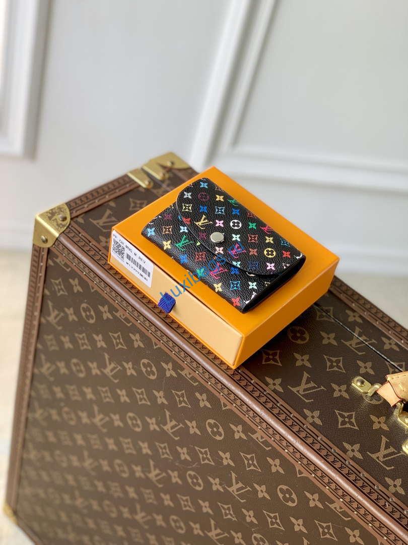 LV M13399 Louis Vuitton LV X TM Rosalie Coin Purse Multicolored Black - Image 2